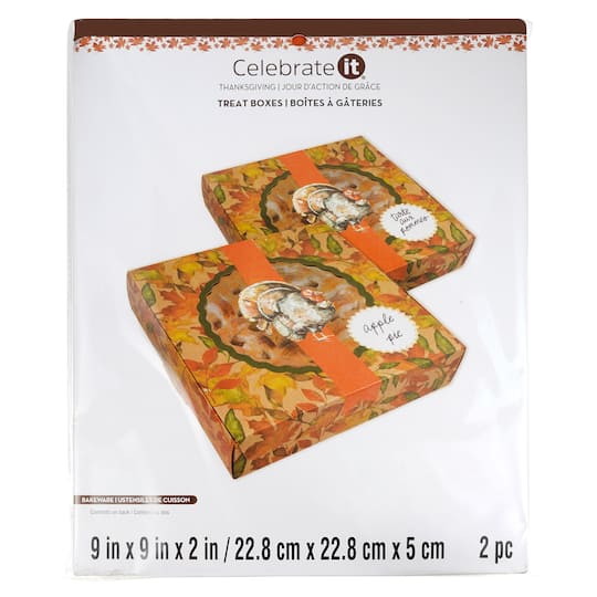 Thanksgiving Turkey Treat Boxes by Celebrate It&#xAE;, 2ct.